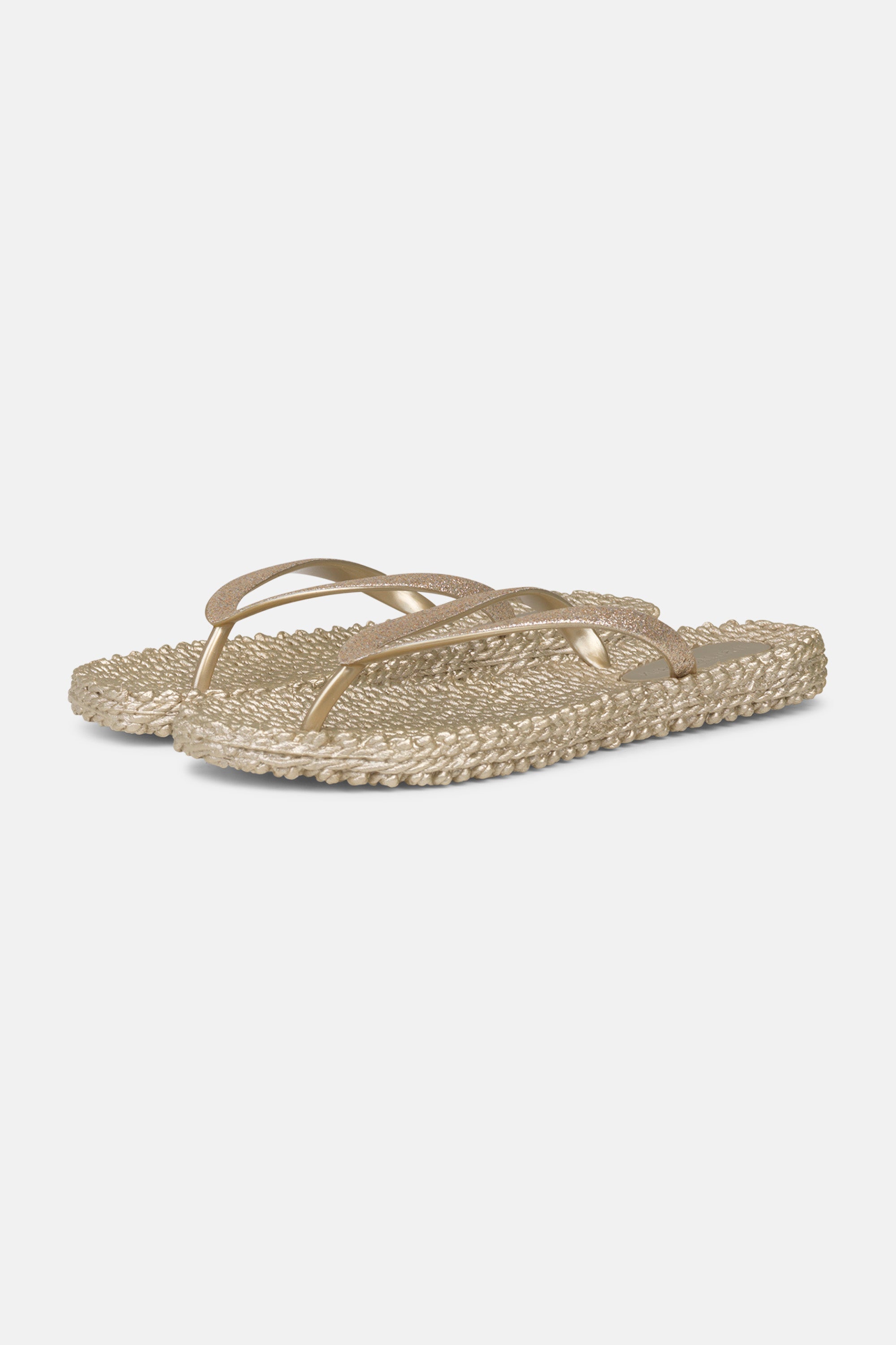 Flip Flop With Glitter Platin