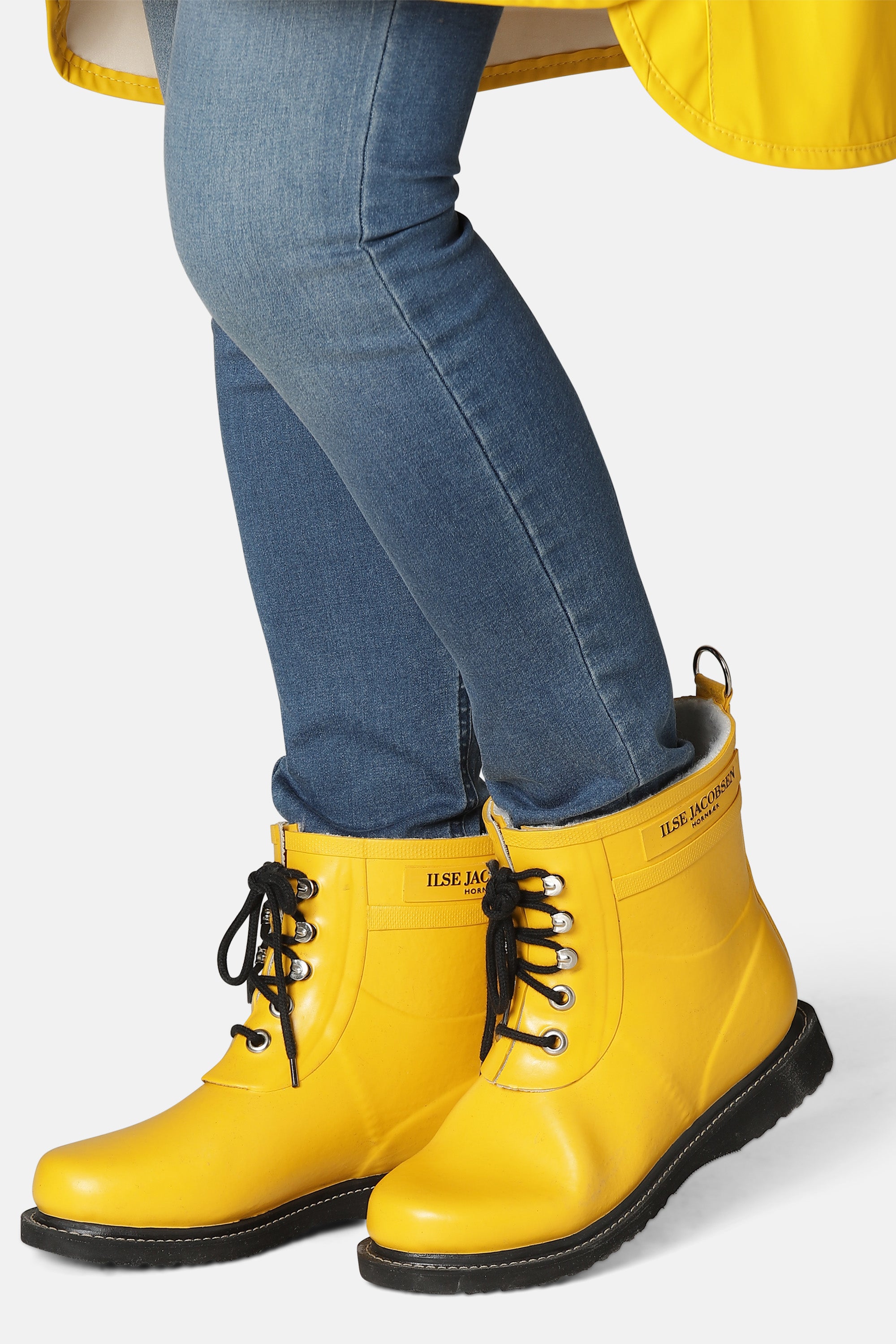 Short Rubber Boots Cyber Yellow